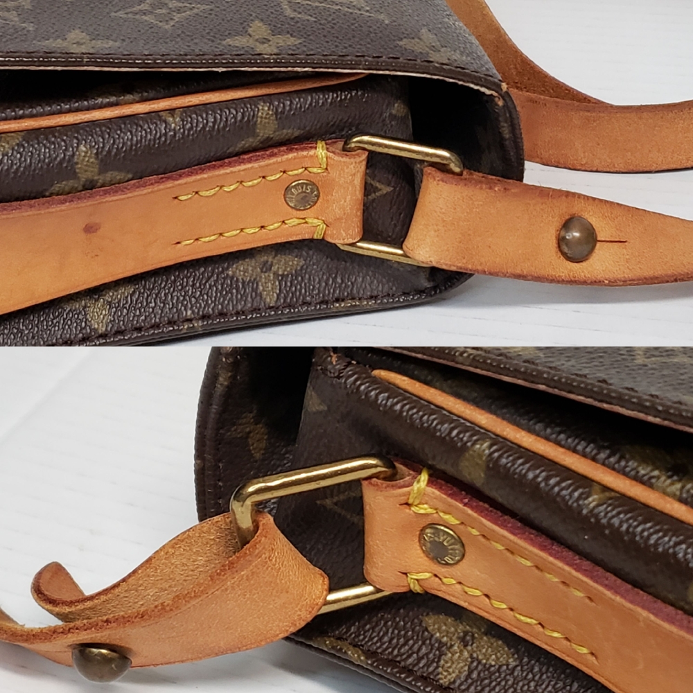 Authentic Louis Vuitton Cartouchiere MM Monogram Crossbody Bag 319-100825 - Picture 8 of 16